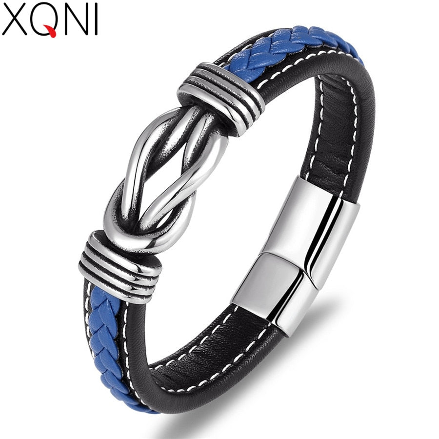 Pulseira Masculina de Couro KNOT #002