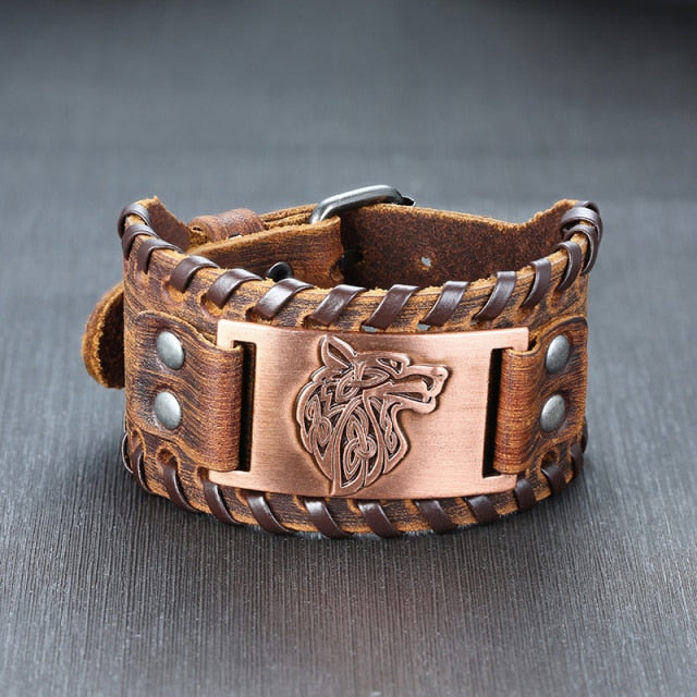 Pulseira de Couro VIKING