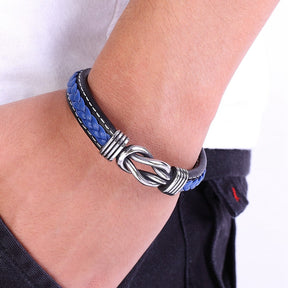 Pulseira Masculina de Couro KNOT #002