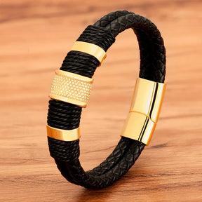 Pulseira Masculina de Couro WRAP #003