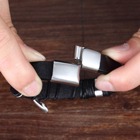 Pulseira Masculina de Couro KNOT #002