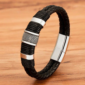 Pulseira Masculina de Couro WRAP #003